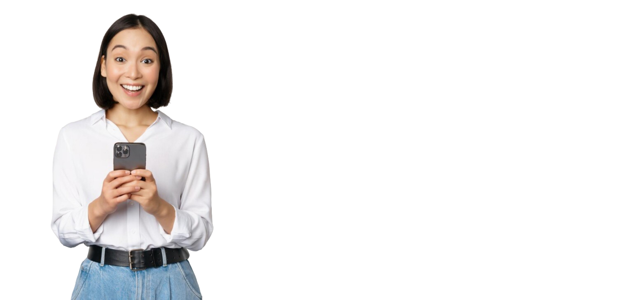 Girl with phone
